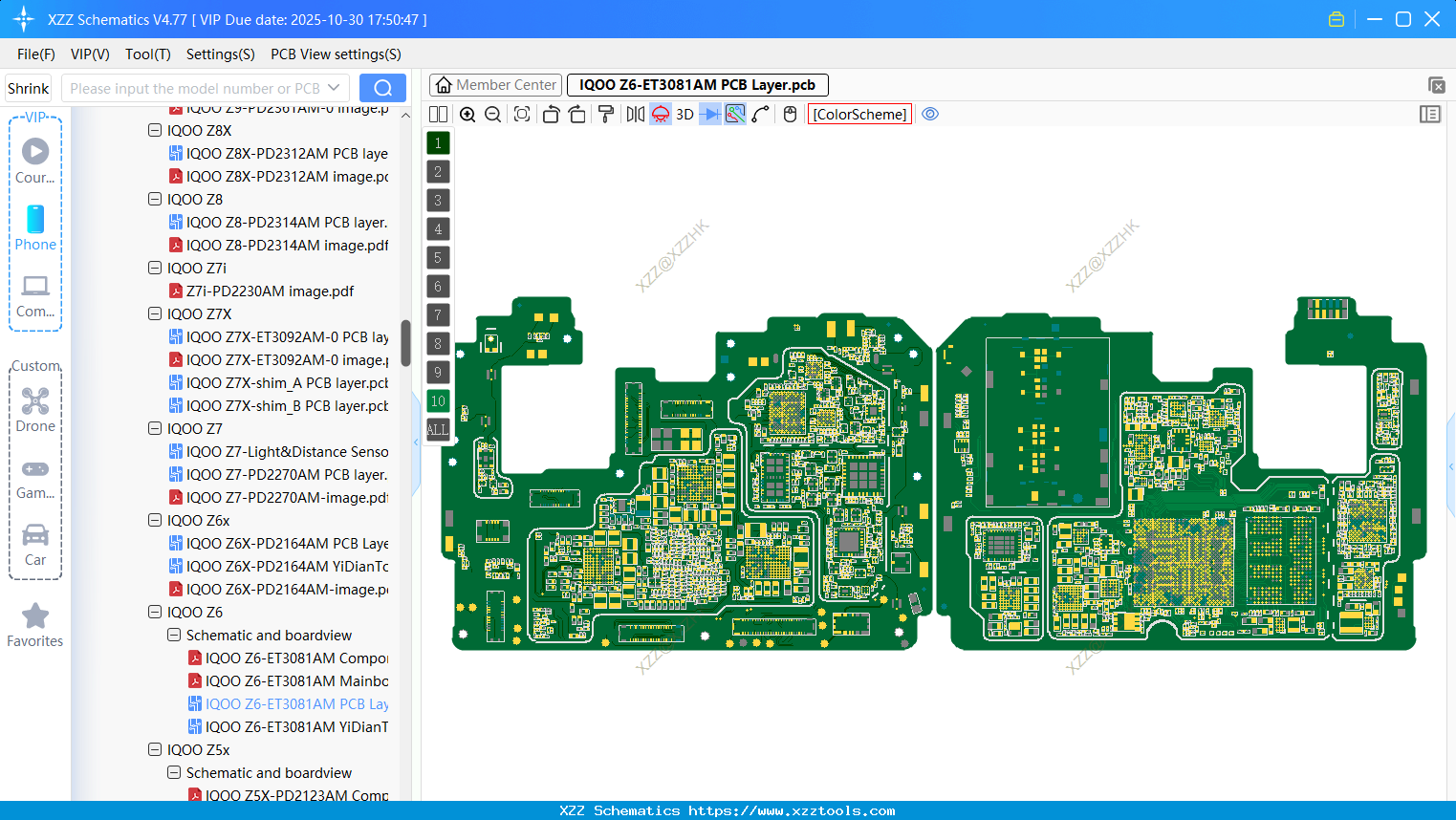 VIVO IQOO Z6-ET3081AM PCB Layer